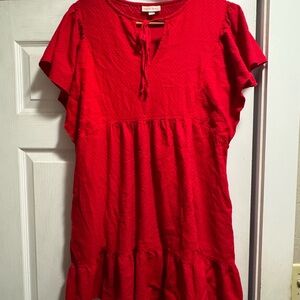 Red Women's Dress - Wild Fabe